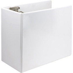 Samsill Non-Stick View D-Ring Binder,6",White 16427