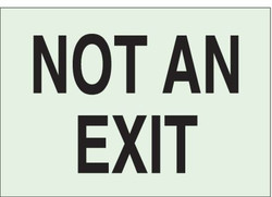 Brady Exit Sign,10"X14",Plastic 85523