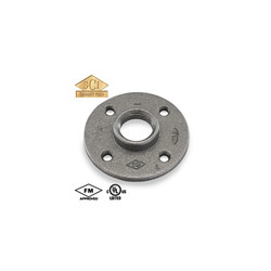 Smith-Cooper Floor Flange,Black,150lb,4" 4316000670