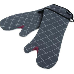 San Jamar® GLOVES,17IN OVEN MITTS,BK 800FG17-BK