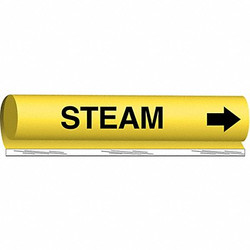 Brady Pipe Marker,Steam,9 in H,8 in W  5767-I