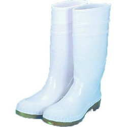 Mutual Industries PVC Work Boot Over The Sock,16",Wht,PK2 M14504-1-9