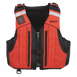 Kent Safety Life Jacket,2XL/3XL,15.5lb,Foam,Orange 151400-200-070-23