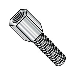 Sim Supply Jack Screws,4-40x5/16 3/16 Hex J,PK500 100504JM303