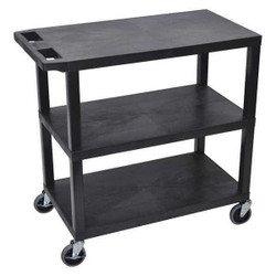 Luxor Cart,(3) Flat Shelves,18"x32" EC222-B