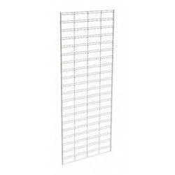 Econoco Wire Slatgrid Panel,White,2ft.x5ft.,PK3 P3STG25W