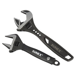 Sunex Wrench Set,Adjustable,10",8", 2 pcs. 9617