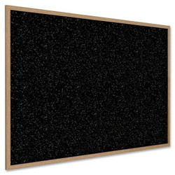 Ghent Rubber Bulletin Board,48.5"x96.5",Oak WTR48-TN