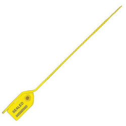 Universeal Pull-Tight Seals,Yellow,Plastic,PK100 UPULL-MD T/A YELLOW100