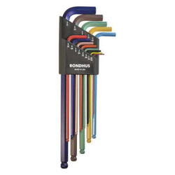 Bondhus Ball End L-Wrench Set,ColorGuard,13 pcs. 69637