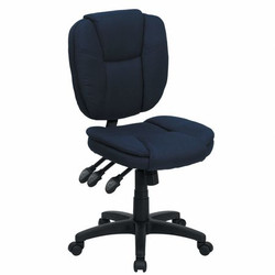 Flash Furniture Navy Mid-Back Task Fab Chair GO-930F-NVY-GG