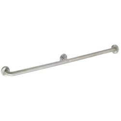 Sim Supply Grab Bar,SS,Satin,48 in L  4WMG3