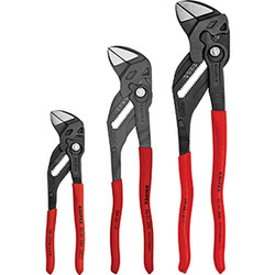 3PC BLACK PLIERS WRENCH SET 002006US3