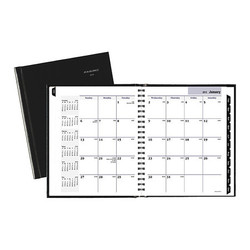 At-A-Glance Hardcover Monthly Planner,7"X9",Black G400H00