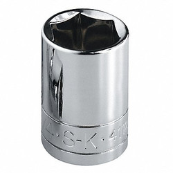 Sk Professional Tools Socket, Steel, Chrome, 15/16 in 45030