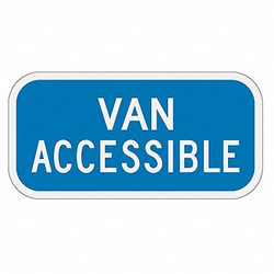 Lyle Van Accessible Parking Sign,6" x 12" FD02B