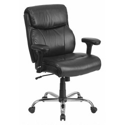 Flash Furniture Black 400Lb Mid-Back Lea Chair GO-2031-LEA-GG