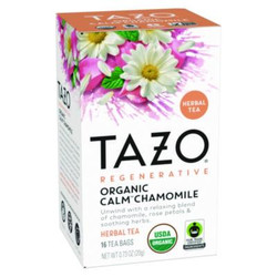 Tazo® Tea Bags, Organic Calm Chamomile, 16/Box, 6 Boxes/Carton 10794522003546