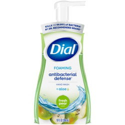 Dial® Antibacterial Foaming Hand Wash, Fresh Pear, 8 oz, 8/Carton 17000 34721