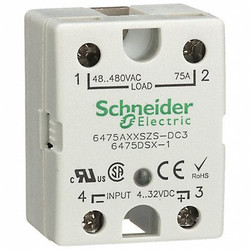 Schneider Electric Solid State Relay,In 4 to 32VDC,75  6475AXXSZS-DC3