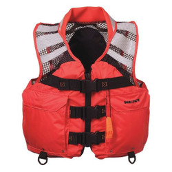 Kent Safety Life Jacket,Orange,Nylon,XL  151000-200-050-24