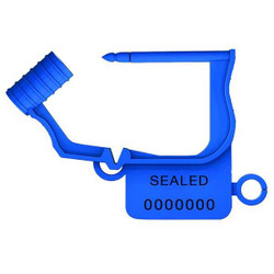 Universeal Padlock Seals,Blue,Plastic,PK50  UFLEX BLUE50