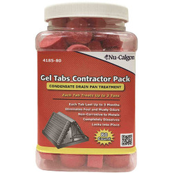 Nu-Calgon Condensate Pan Treatment, Gel Tab, 3 ton 4185-80