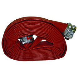 Jafrib Fire Hose,100 ft,Red,Rubber G50H2RR100N