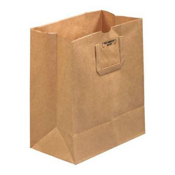 Partners Brand Flat Handle Grocery Bag,12x7x14",PK300 BGFH101D