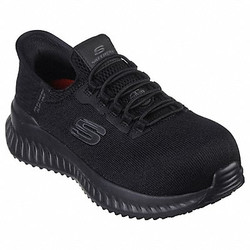 Skechers Athletic Shoe,M,7 1/2,Black,PR  108152 BLK Size 7.5