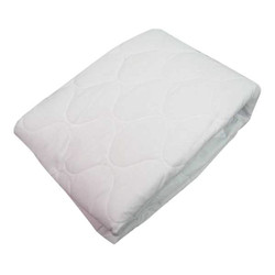 R & R Textile Mattress Pad,60 in W,White X41206