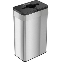 Hls Commercial Trash Can With Closing Lid,21 Gallon / 8 HLS21UOTTRS