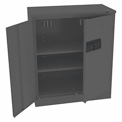 Tennsco Storage Cabinet,42"x36"x18",Black,2Shlv 4218DLXELBK