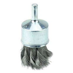 Knot Wire End Brush, Steel, 1-1/8 in dia x 0.006 in Wire, 20000 RPM, 1 EA/EA