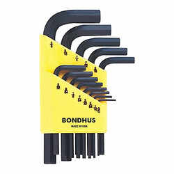Bondhus Set 13 Hex L-Wrenches - Short 12237