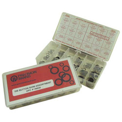 Precision Brand Die Button Shim Assortment,450 pcs,Steel 26930