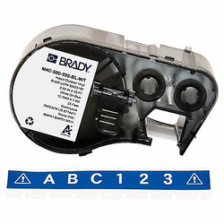 Brady Precut Label Roll Cartridge,Blue,Gloss  M4C-500-595-BL-WT
