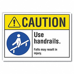 Lyle Caution Sign,7inx10in,Non-PVC Polymer LCU3-0065-ED_10x7