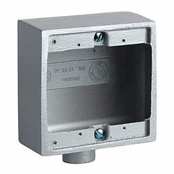 Killark Device Box,3/4" Hub,4.62" L,Gray 2FD-2M