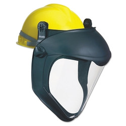 Bionic Face Shield with Hard Hat Adapter, Uncoated, Clear