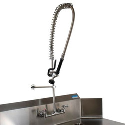 BK Resources WorkForce Prerinse Add-A-Faucet, 8" Height, Chrome BKF-VSMPR-WB-M