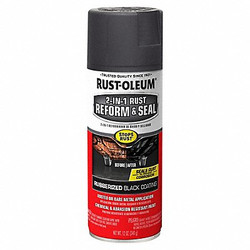Rust-Oleum Rubberized Coating,Black,12 oz 344713