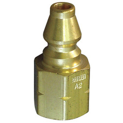 Hansen Coupler Plug,(F)NPT,1/4,Brass A5L