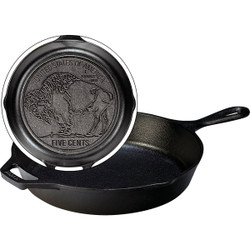 Lodge 10.25 In. Buffalo Nickel Cast Iron Skillet L8SK3BN