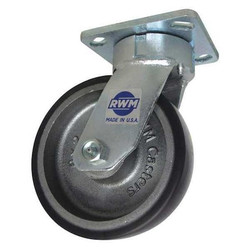 Rwm Kingpinless Plate Caster,Swivel,1500 lb.  65-UIB-0820-S-Q-9.5 OAH-80A