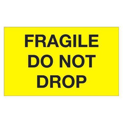 Tape Logic Label,Fragile Do Not Drop,3x5" DL1198