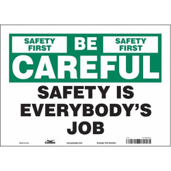 Condor Safety Sign,10 inx14 in,Vinyl 475H64