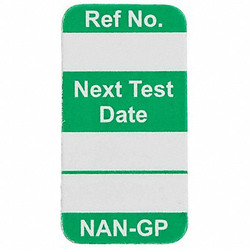 Brady Nanotag(tm) Insr,1-1/4 x 5/8 In,PK100 NAN-GP G