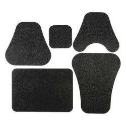 Pig Restroom Mat Bundle,Black,Thickness 1/8" GRP7000-BK
