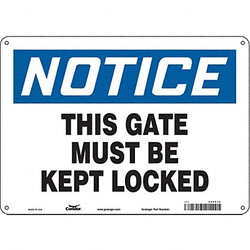 Condor Safety Sign,10 in x 14 in,Aluminum  486X16
